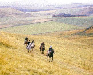 The Riders Galloping in the Borderland